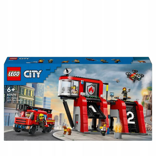 LEGO City gaisrinė su gaisriniu automobiliu 60414