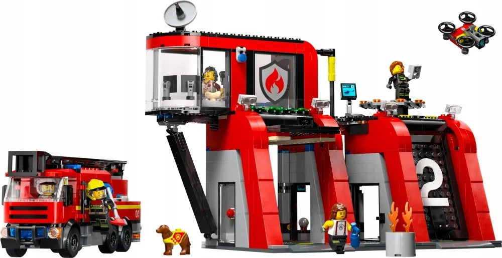 LEGO City gaisrinė su gaisriniu automobiliu 60414