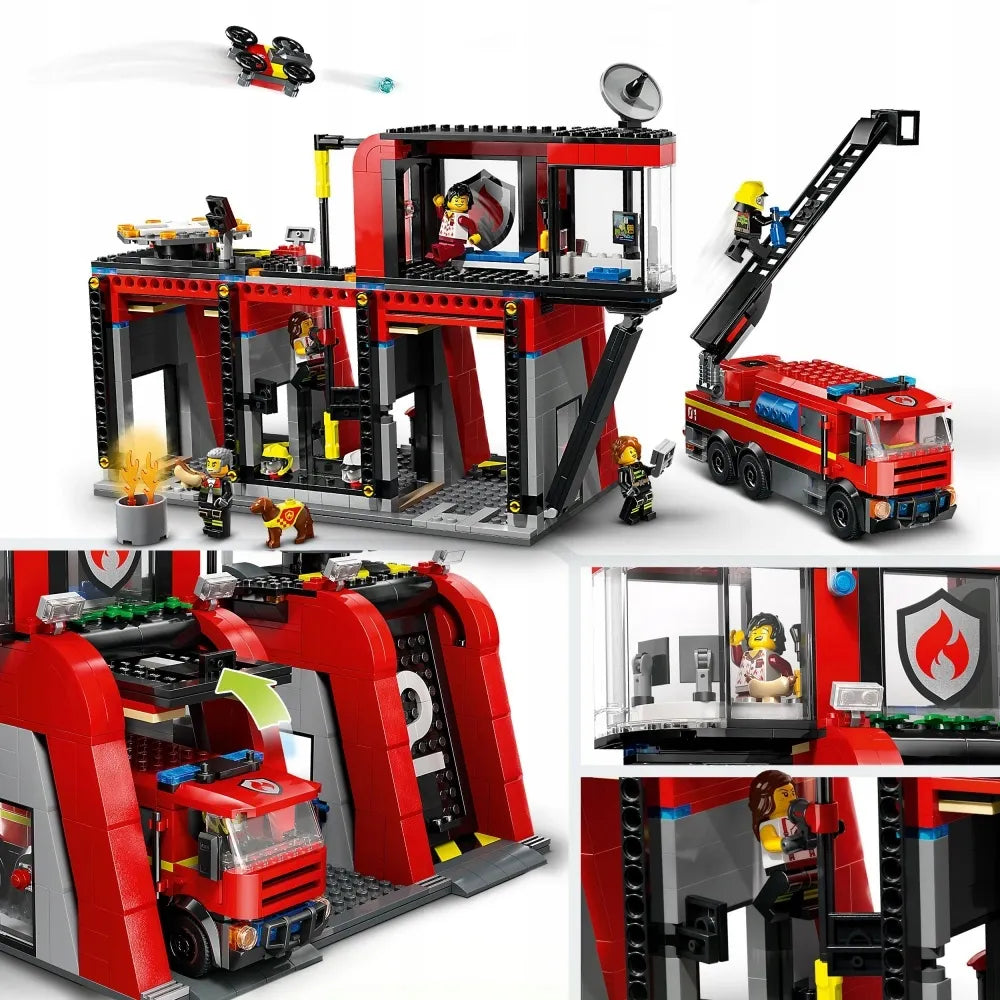 LEGO City gaisrinė su gaisriniu automobiliu 60414
