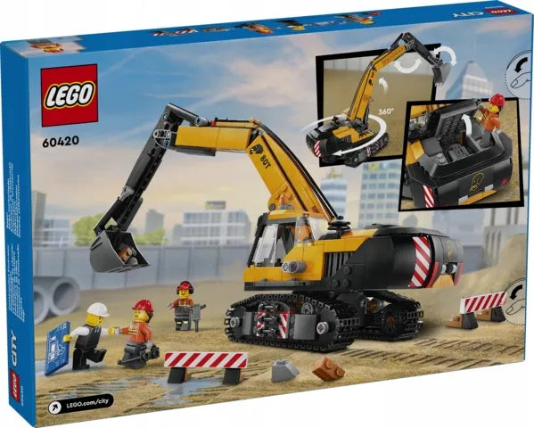 LEGO® City Geltonas ekskavatorius 60420