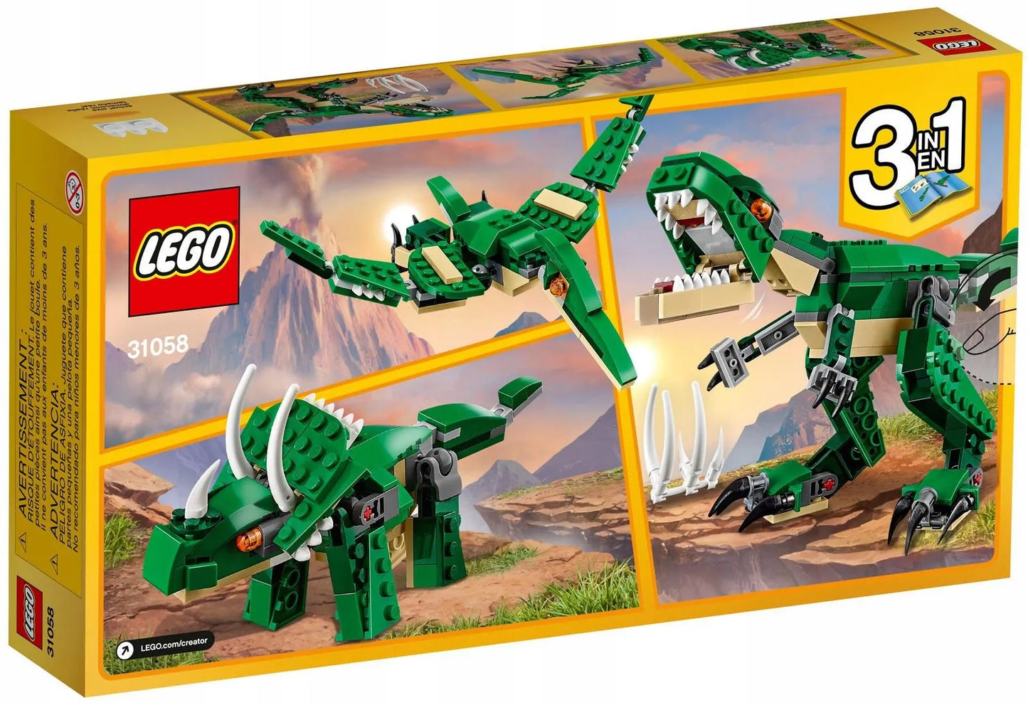 LEGO Creator 3-in-1 Galingieji dinozaurai 31058
