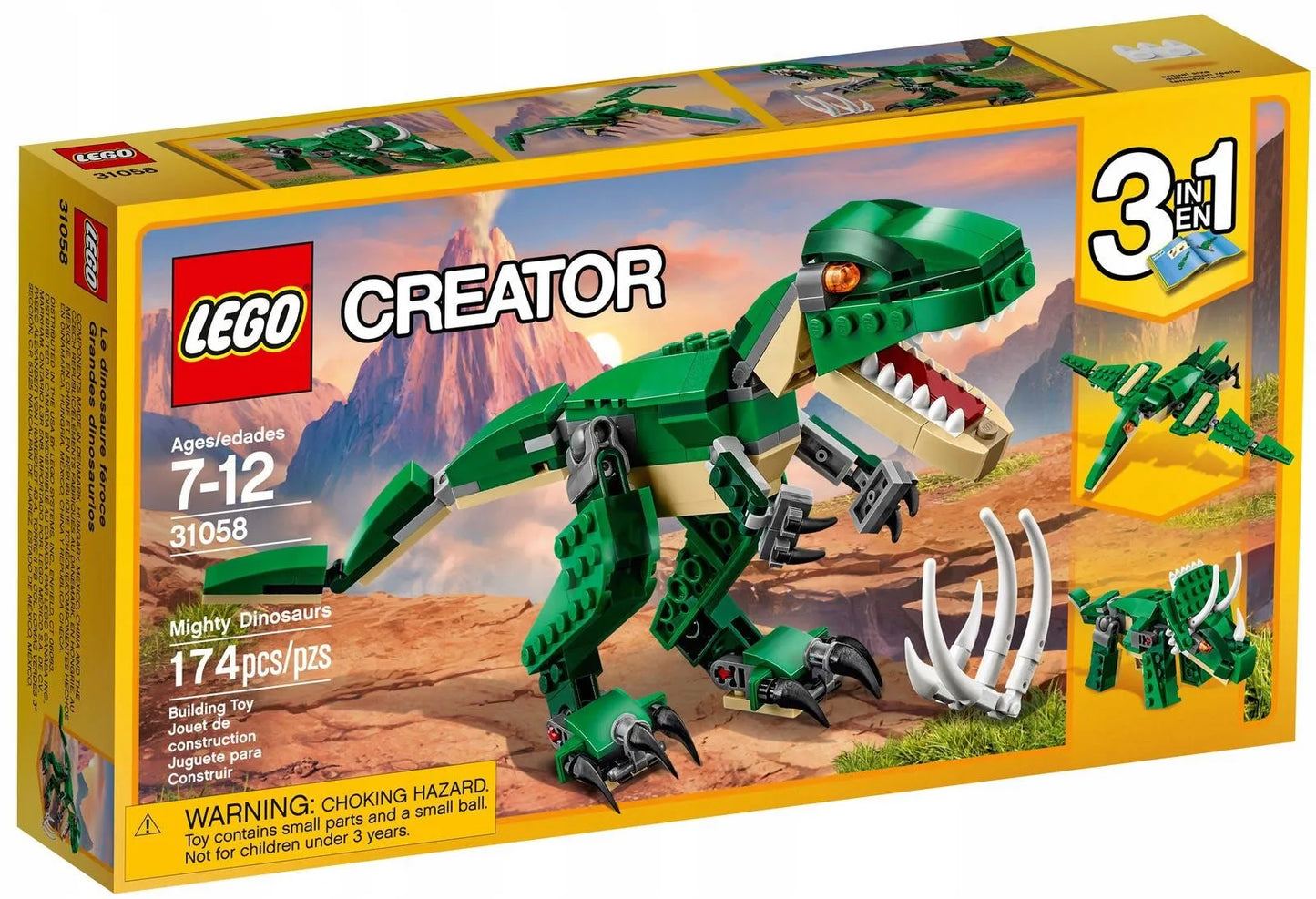 LEGO Creator 3-in-1 Galingieji dinozaurai 31058