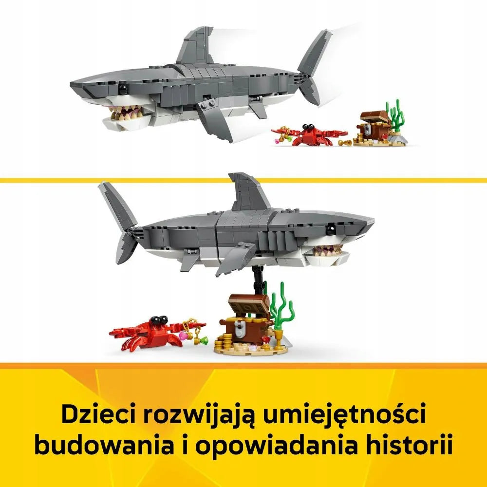 LEGO Creator 3 viename 31381 Laukinis ryklys ir lobių skrynia