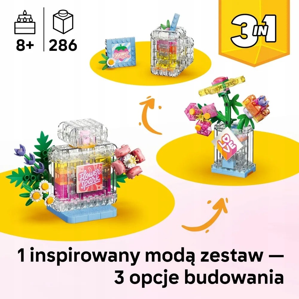 LEGO Creator 3 viename 31383 Kvepalų flakonas su gėlių dekoracija