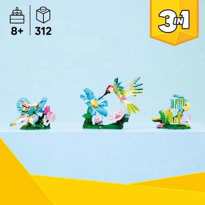 LEGO Creator 3 viename 31384 Laukinių gyvūnų pasaulis: spalvingasis kolibris