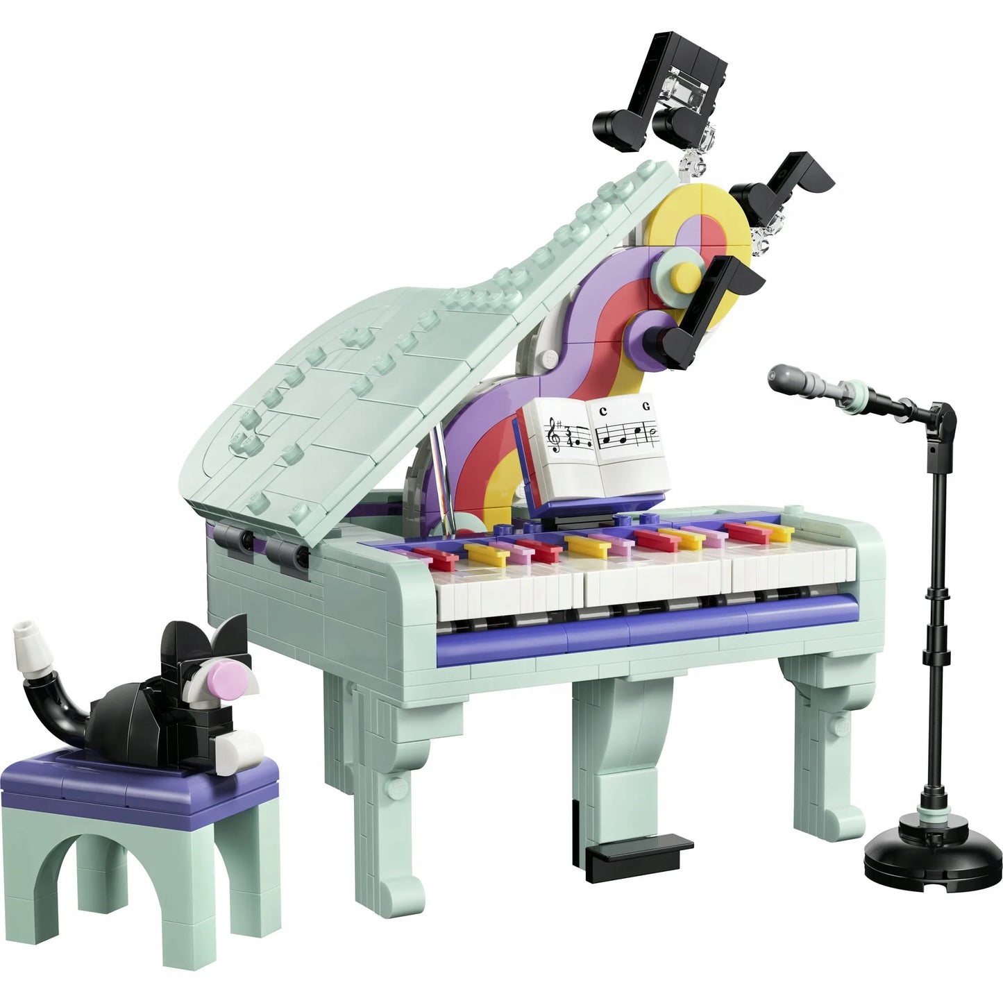 LEGO Creator 3 viename 31392 Muzikinis rinkinys: Pianinas su kate