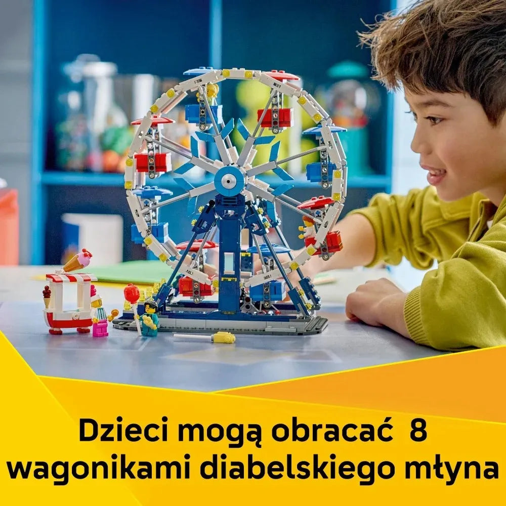 LEGO Creator 3 viename kultinis apžvalgos ratas 31389