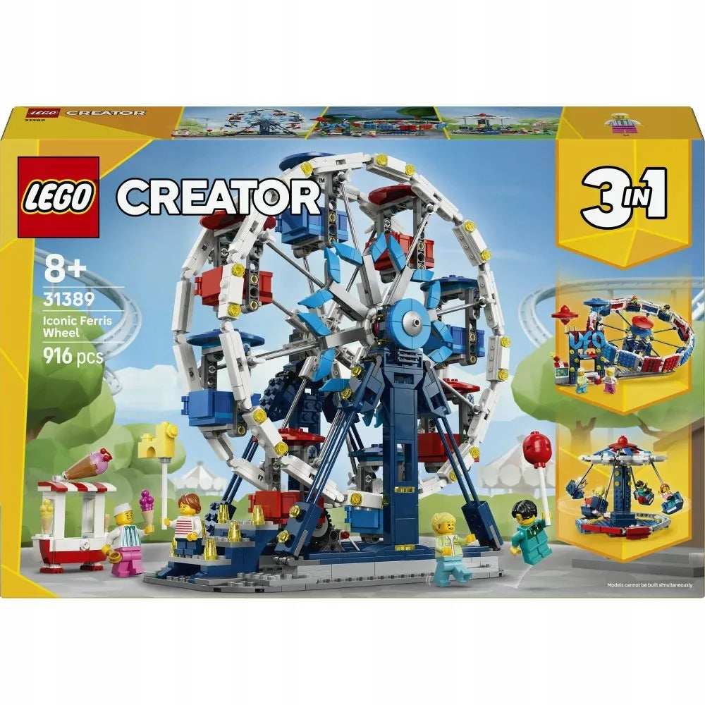 LEGO Creator 3 viename kultinis apžvalgos ratas 31389