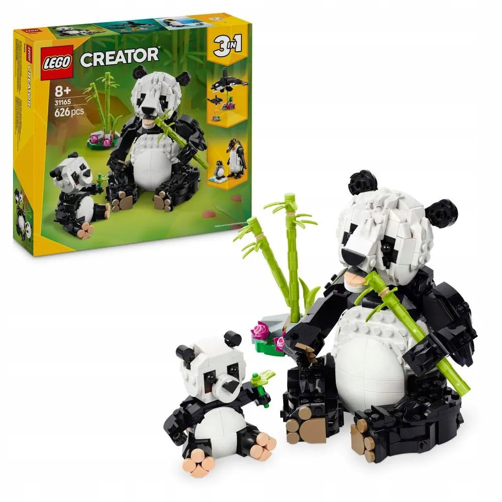 LEGO CREATOR 3 viename Laukiniai gyvūnai: pandų šeima 31165