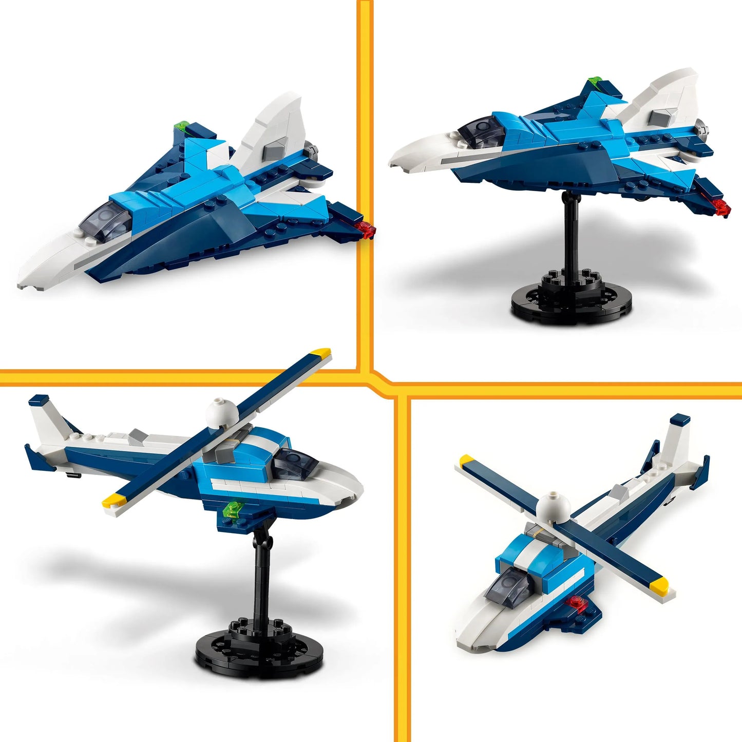 LEGO Creator 3 viename: Lenktyninis lėktuvas 31160