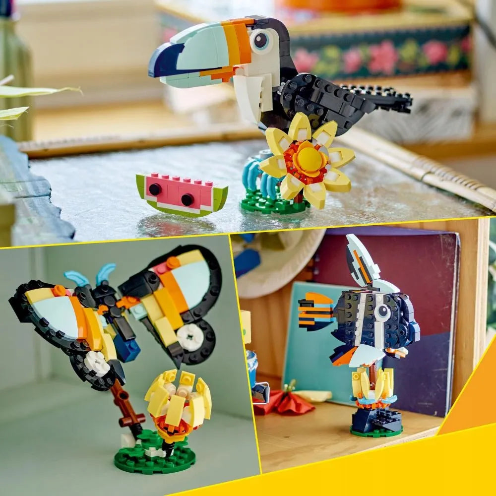 LEGO Creator Džiunglių gyvūnai: Tropinis tukanas 3-viename 31173