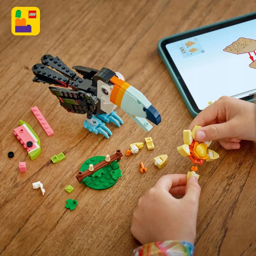 LEGO Creator Džiunglių gyvūnai: Tropinis tukanas 3-viename 31173