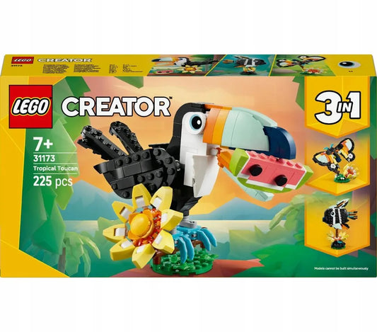 LEGO Creator Džiunglių gyvūnai: Tropinis tukanas 3-viename 31173