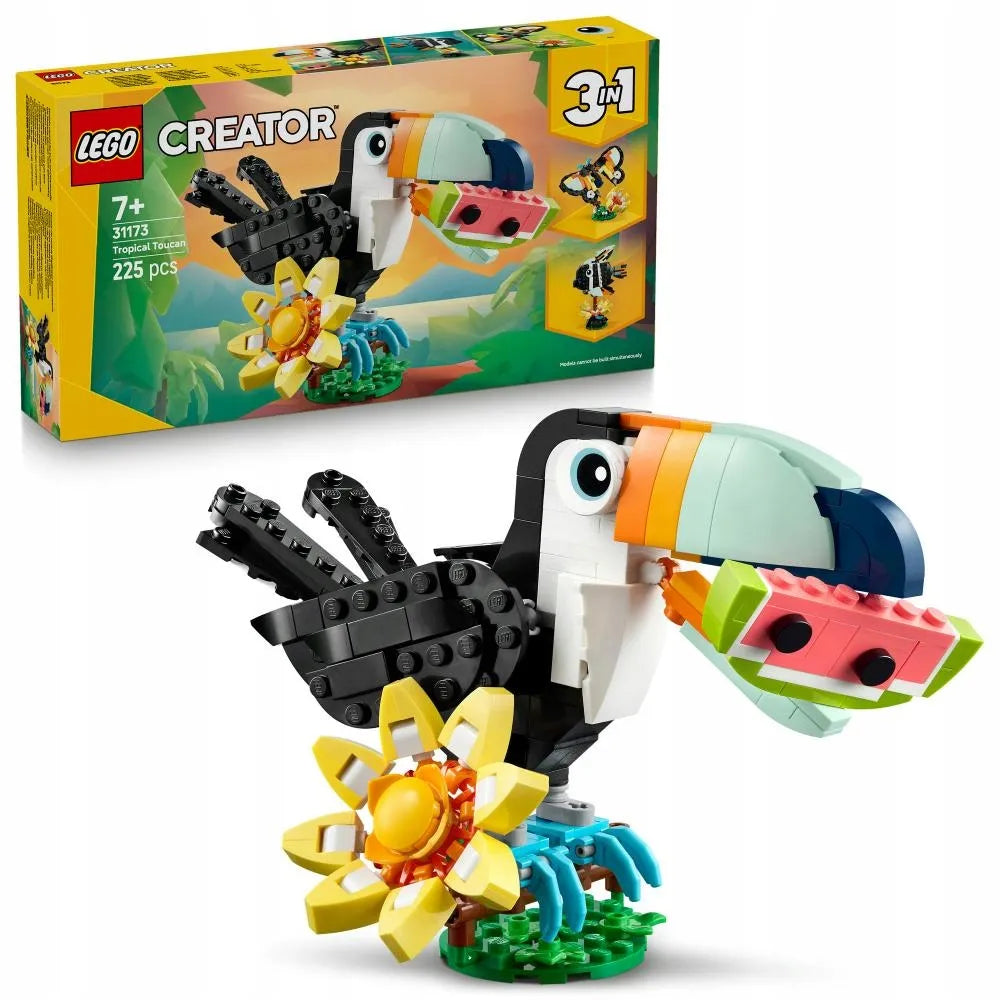 LEGO Creator Džiunglių gyvūnai: Tropinis tukanas 3-viename 31173