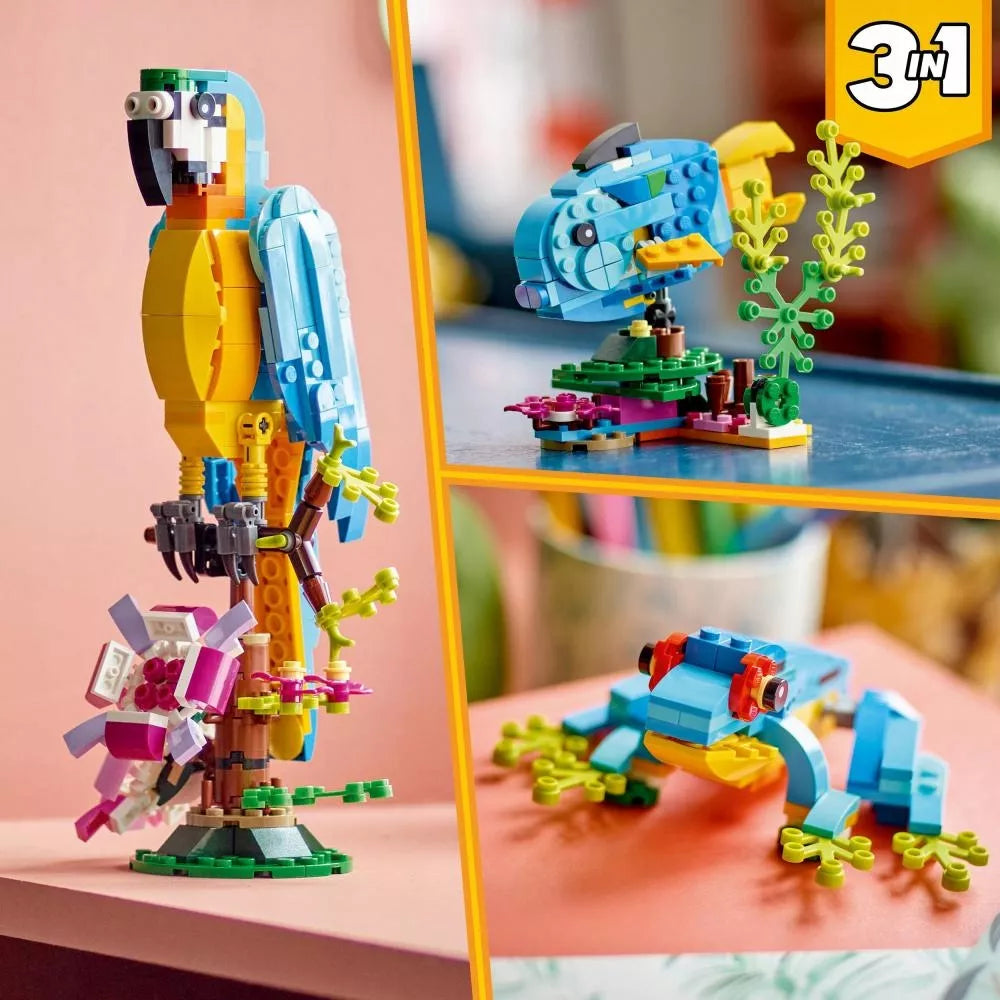 LEGO Creator Egzotiška papūga 3-in-1 31136