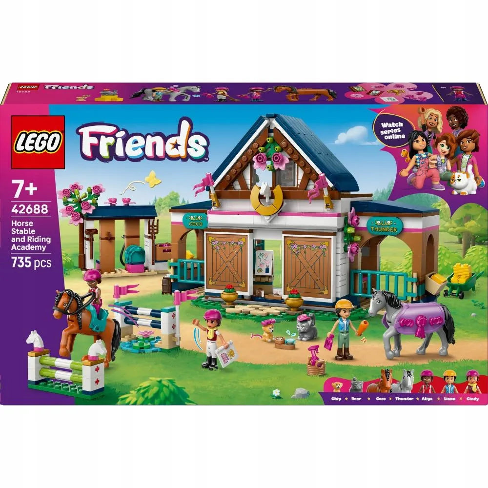 LEGO Friends 42688 Arklidės ir jojimo akademija