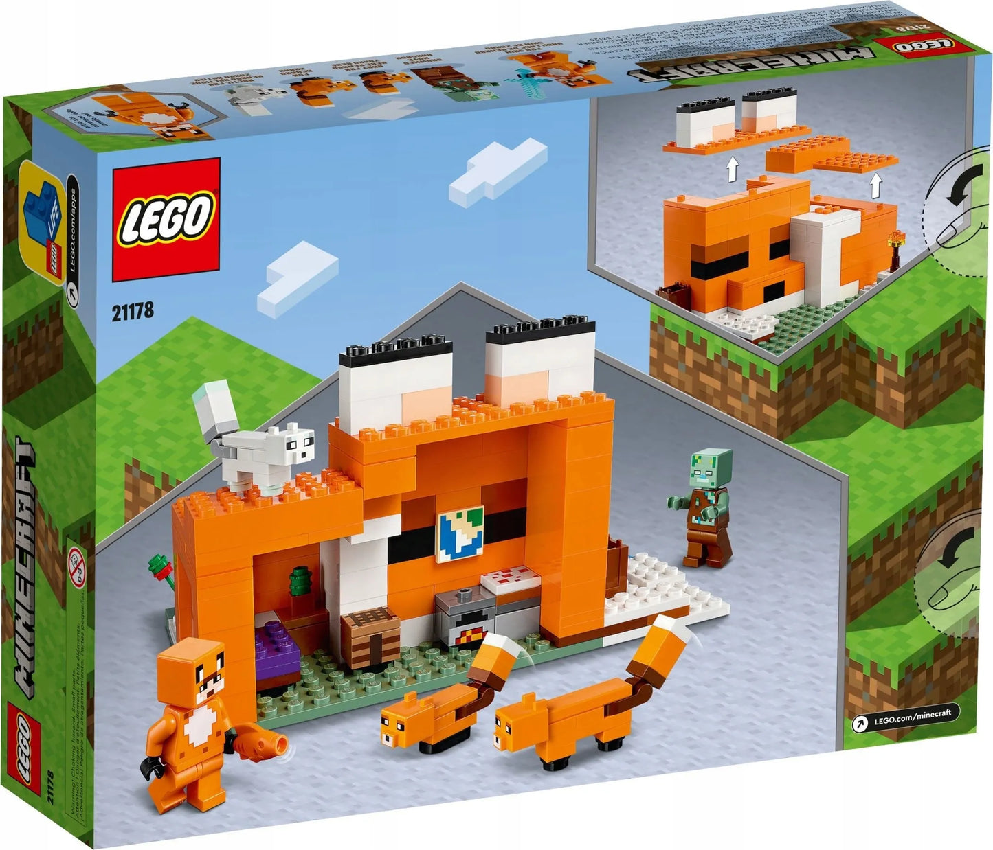 LEGO Minecraft 21178 Lapių buveinė