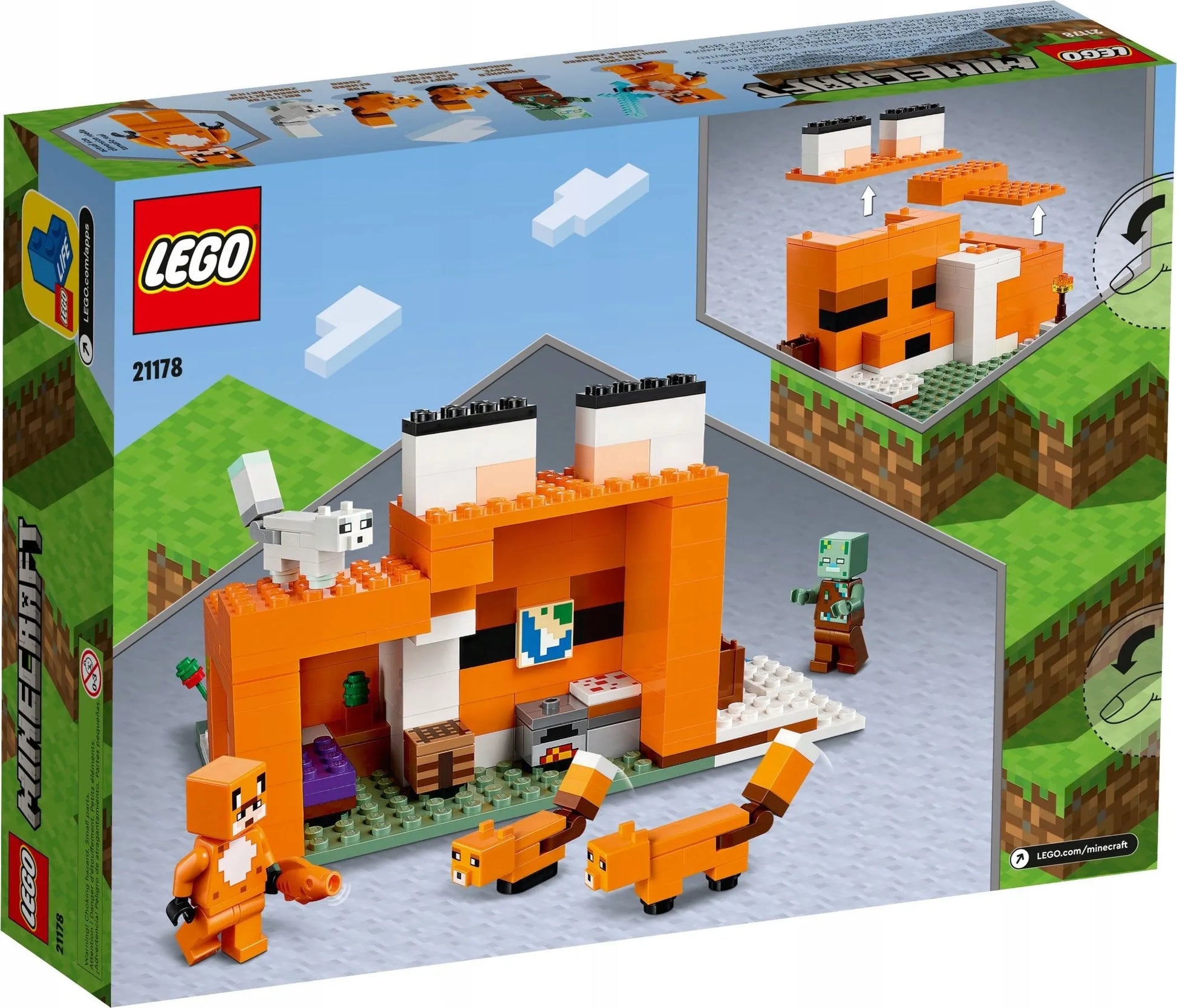 LEGO Minecraft 21178 Lapių buveinė
