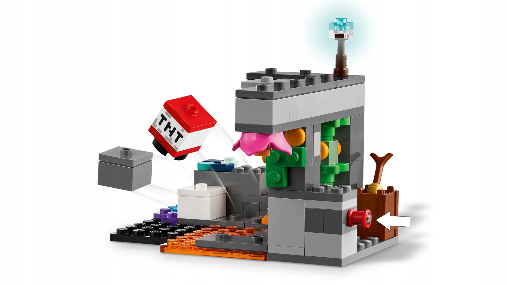 LEGO Minecraft Susitikimas su sargybiniu 21274 rinkinys vaikams nuo 7 metų