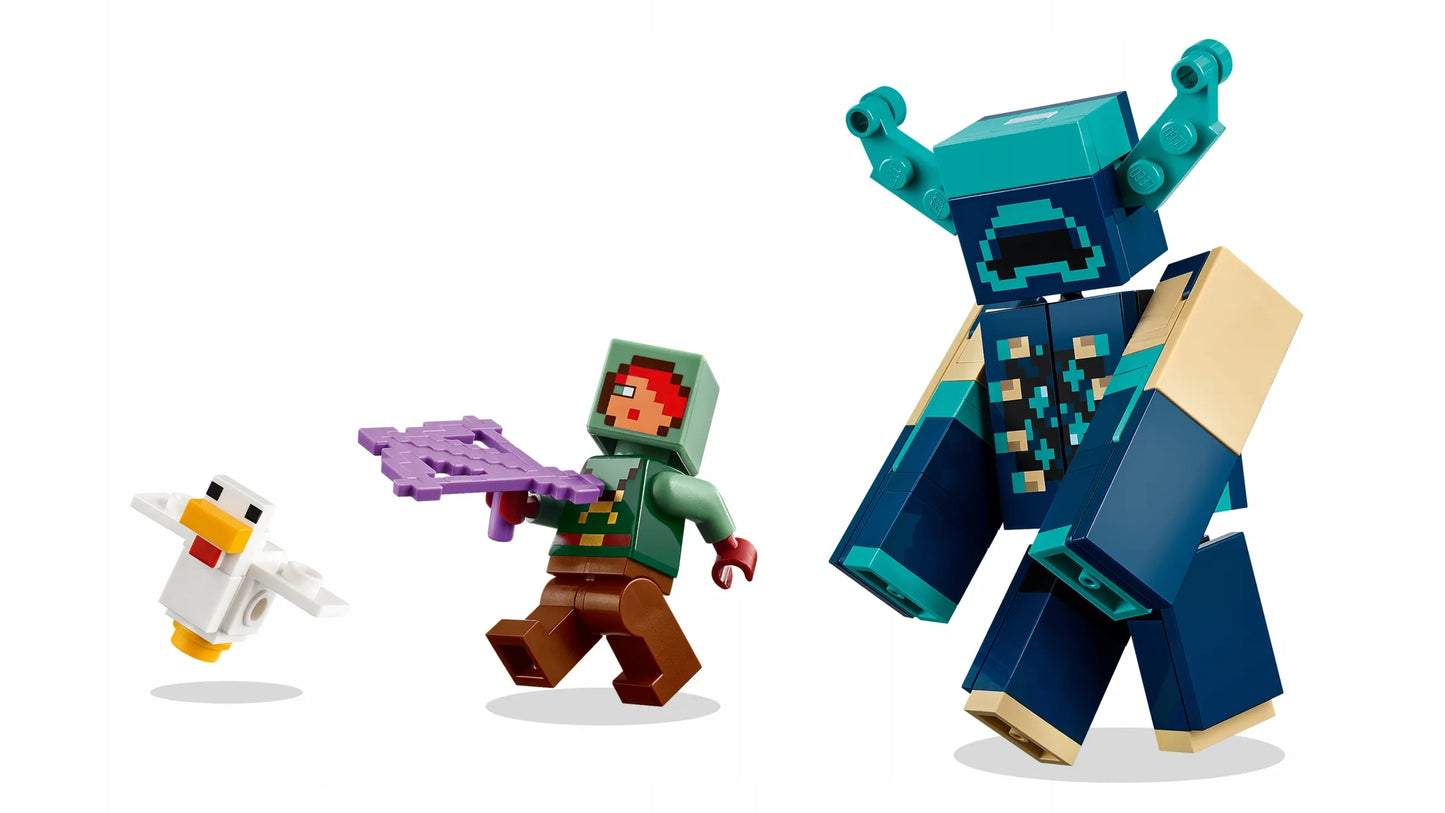 LEGO Minecraft Susitikimas su sargybiniu 21274 rinkinys vaikams nuo 7 metų