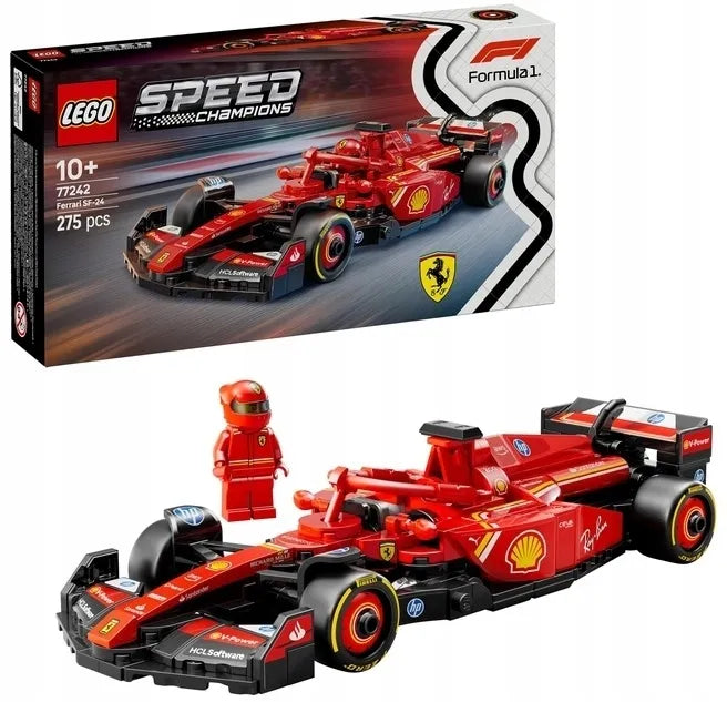 LEGO Speed Champions F1 bolidas Ferrari SF-24 10+ 275 d. 77242