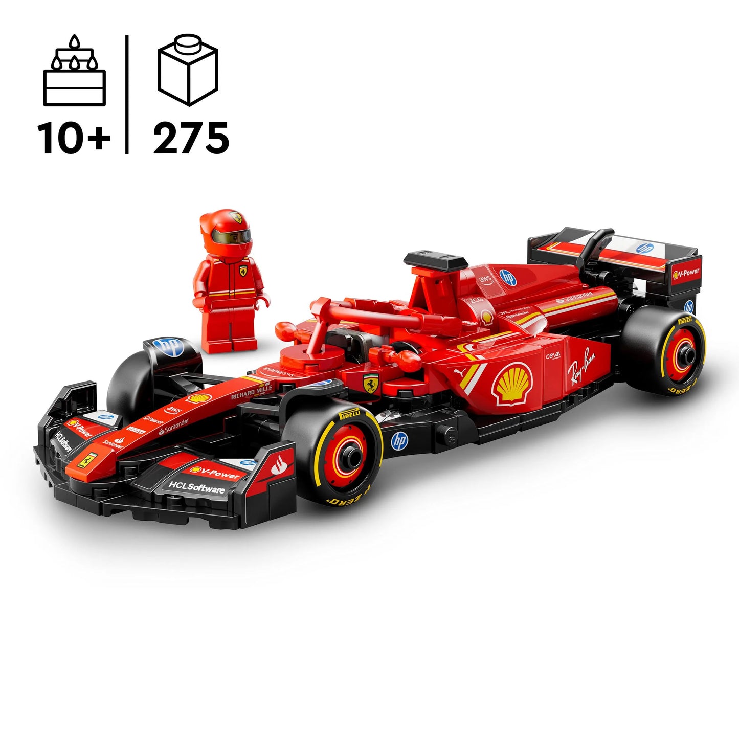 LEGO Speed Champions F1 bolidas Ferrari SF-24 10+ 275 d. 77242