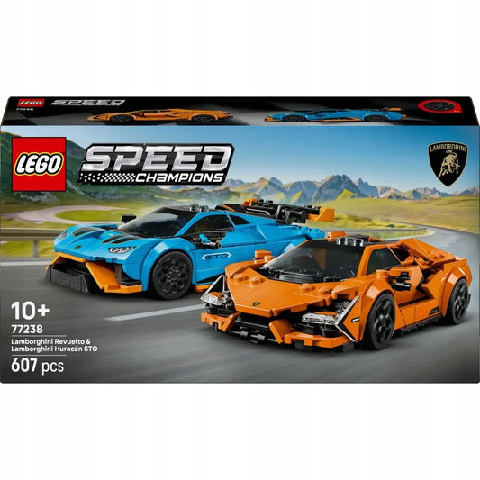 LEGO SPEED CHAMPIONS Lamborghini Revuelto ir Huracán STO 77238