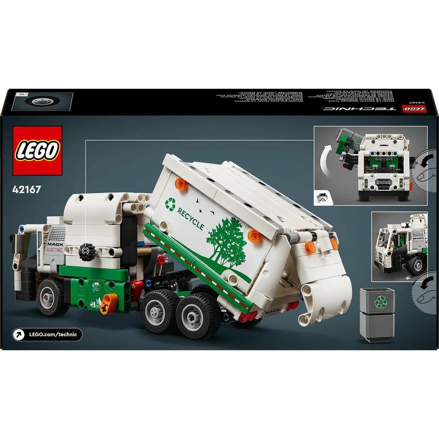 LEGO Technic 42167 Mack LR elektrinis šiukšliavežis