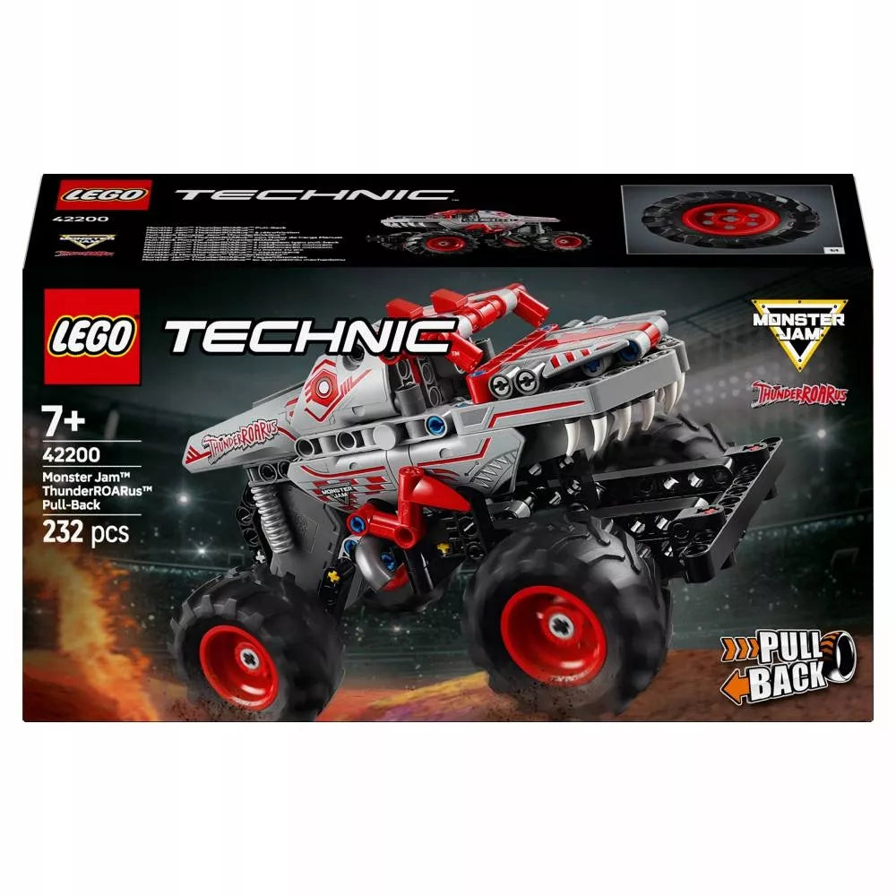 LEGO Technic 42200 Monster Jam ThunderROARus su atgalinio tempimo varikliu
