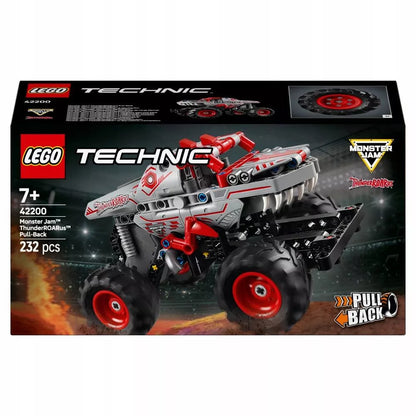 LEGO Technic 42200 Monster Jam ThunderROARus su atgalinio tempimo varikliu