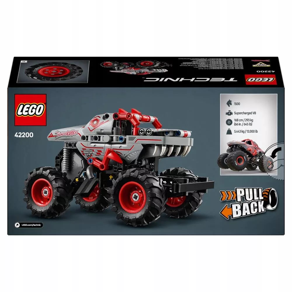 LEGO Technic 42200 Monster Jam ThunderROARus su atgalinio tempimo varikliu