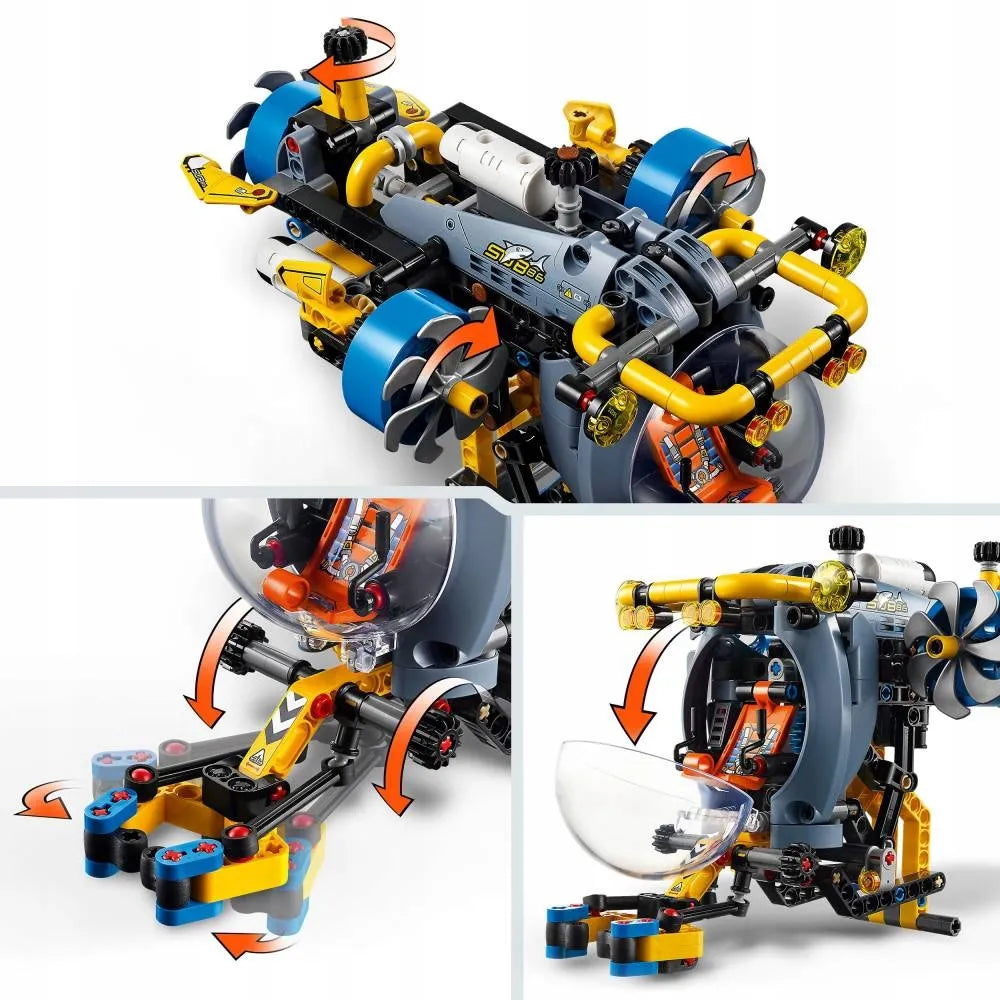 LEGO Technic 42201 Giliųjų vandenų tyrimų povandeninis laivas