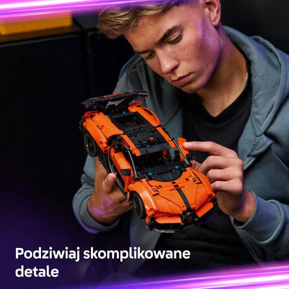 LEGO TECHNIC „Bugatti Chiron Pur Sport“ hipersporto automobilis 42222