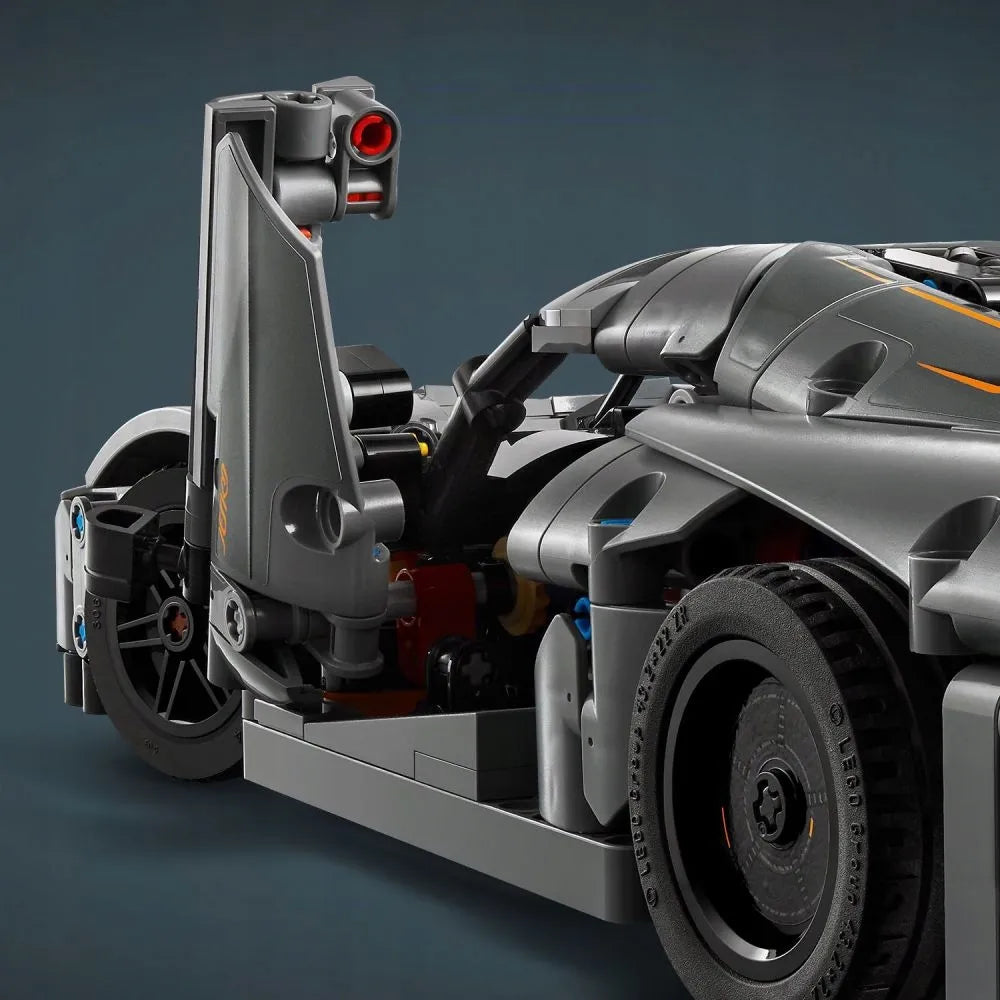 LEGO TECHNIC Pilkasis hiperautomobilis Koenigsegg Jesko Absolut 42173