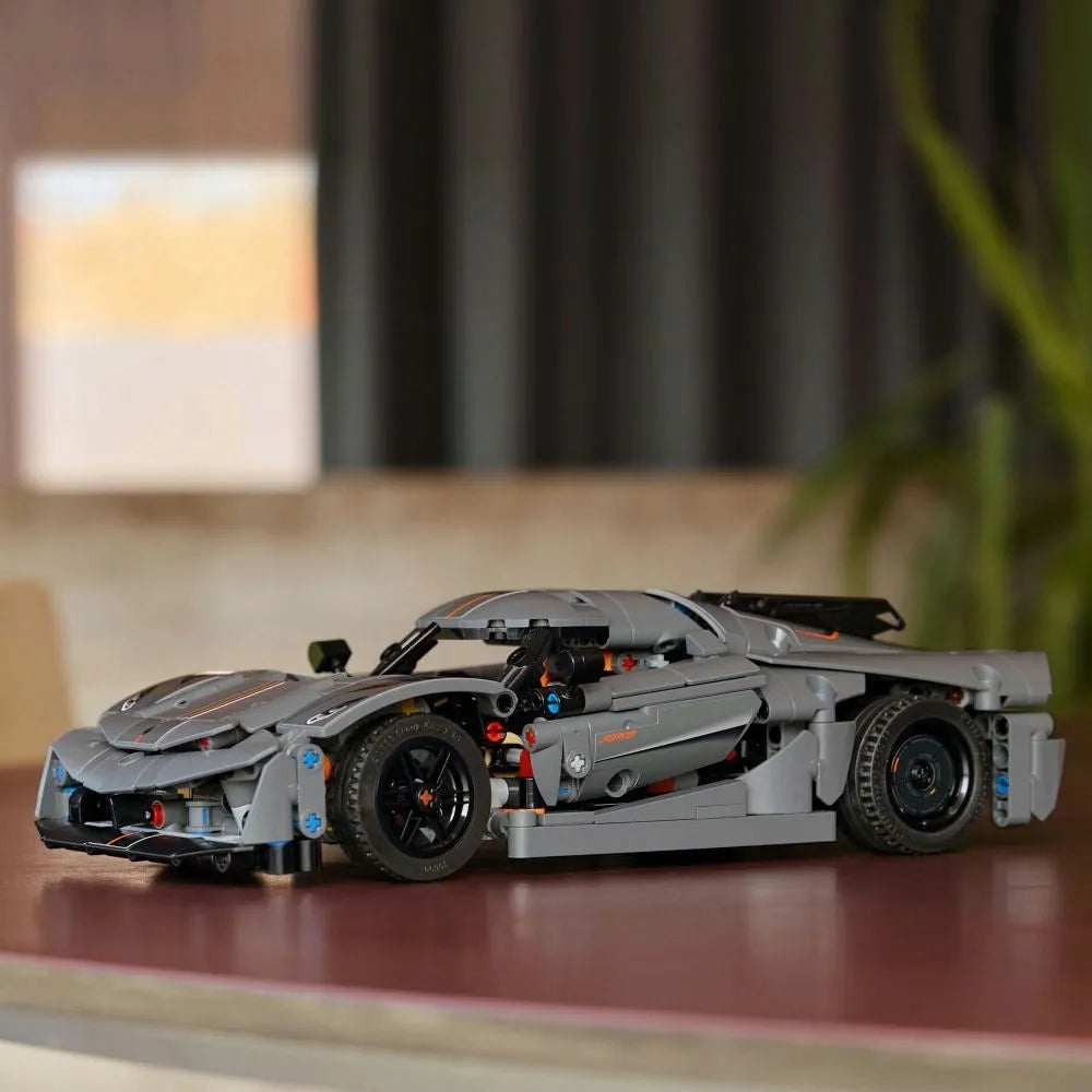 LEGO TECHNIC Pilkasis hiperautomobilis Koenigsegg Jesko Absolut 42173