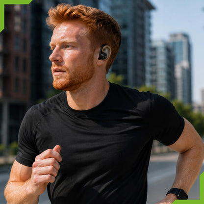 LEMON J92 sportinės belaidės „Bluetooth“ ausinės su įkrovimo dėklu