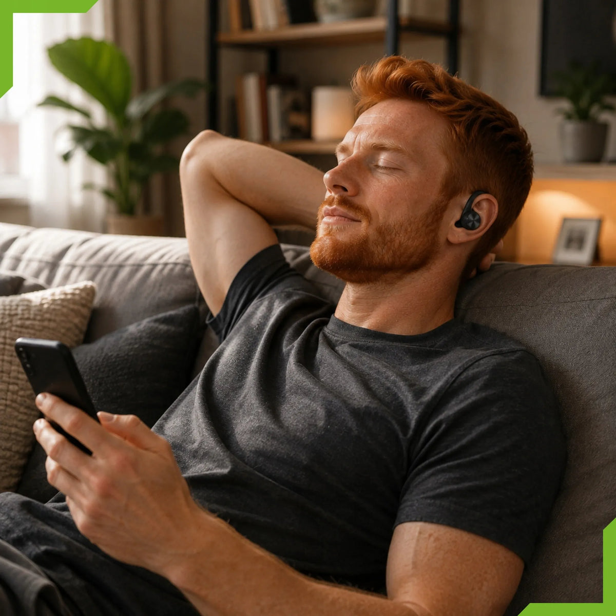LEMON J92 sportinės belaidės „Bluetooth“ ausinės su įkrovimo dėklu