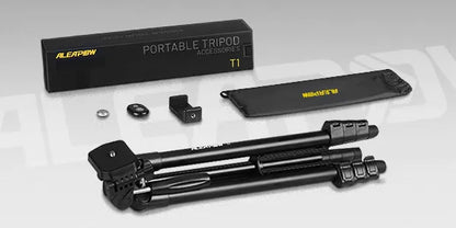 Lengvas aliumininis trikojis 39-135 cm 0,5 kg 3in1 + BT nuotolinio valdymo pultas, telefono laikiklis + krepšys