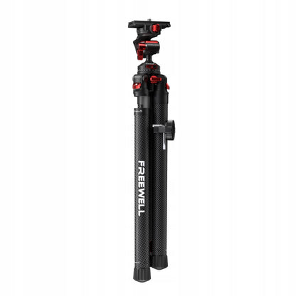 Lengvas patvarus anglies pluošto trikojis stovas fotoaparatui 0.9 kg Travel Tripod PREMIUM
