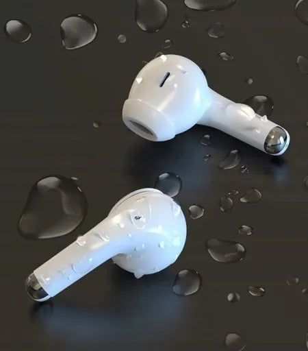 „Lenovo LP40 PRO“ baltos belaidės ausinės į ausis, IPX5, „Bluetooth 5.1“