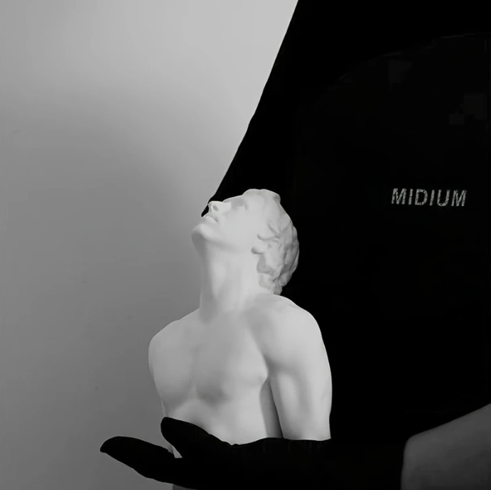 Anatomical human figure sculpture