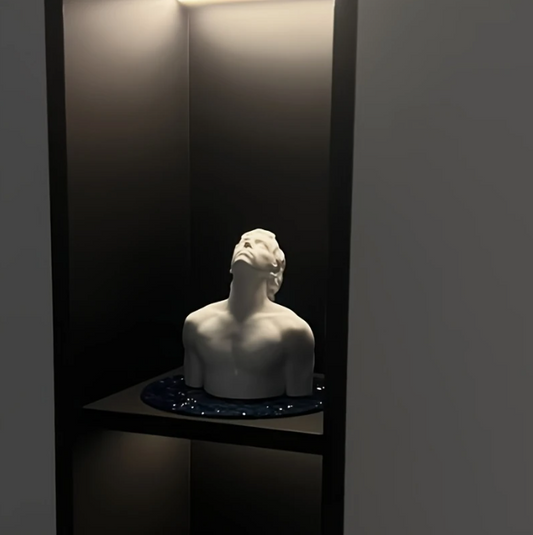 Anatomical human figure sculpture
