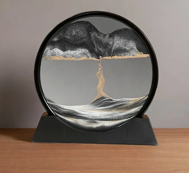 Gravity sand sculpture