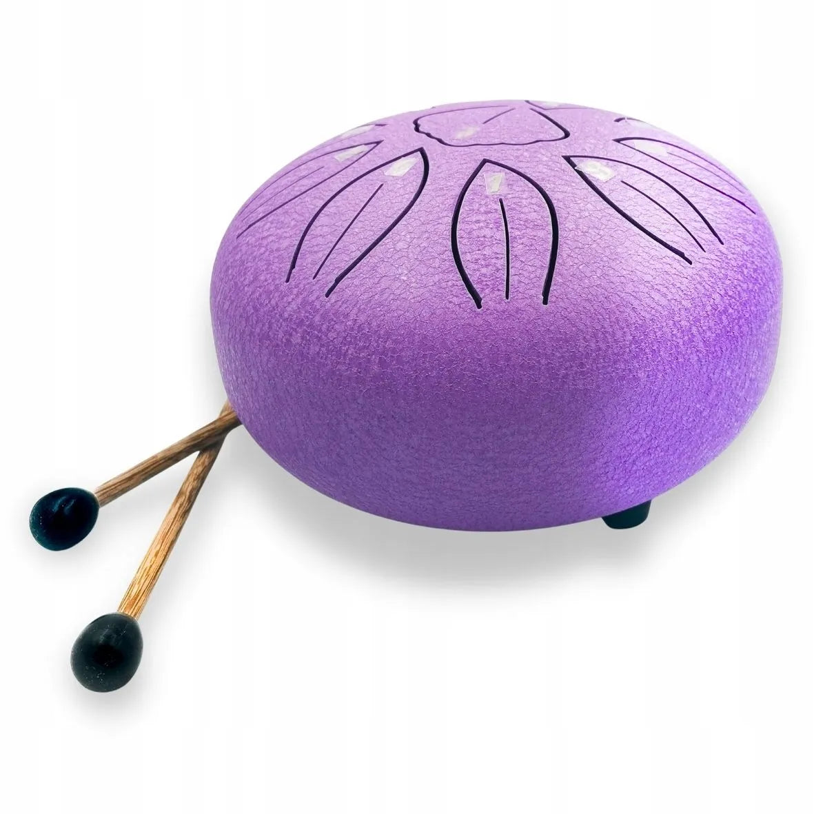 Liežuvinis būgnas 11 tonų 6 colių violetinis, plieninis Tongue Drum