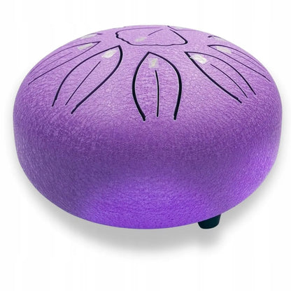 Liežuvinis būgnas 11 tonų 6 colių violetinis, plieninis Tongue Drum