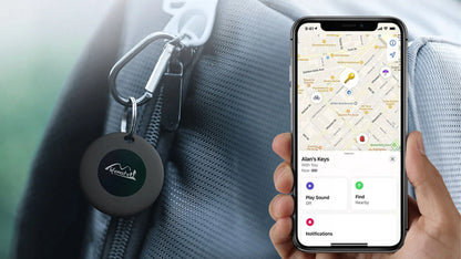 Lifemate Life Tag GPS ieieškiklis raktams, dviračiui, automobiliui, šuniui su dėklu, skirtas Apple iPhone