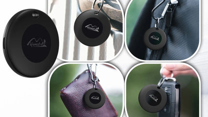 Lifemate Life Tag GPS ieieškiklis raktams, dviračiui, automobiliui, šuniui su dėklu, skirtas Apple iPhone