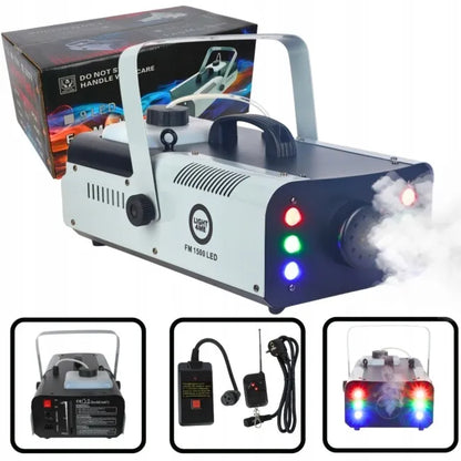 LIGHT4ME FM 1500 LED dūmų generatorius su RGB šviesos efektais