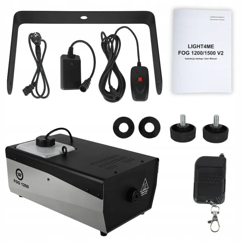 LIGHT4ME FOG 1200 V2 dūmų mašina su belaidžiu valdymo pulteliu