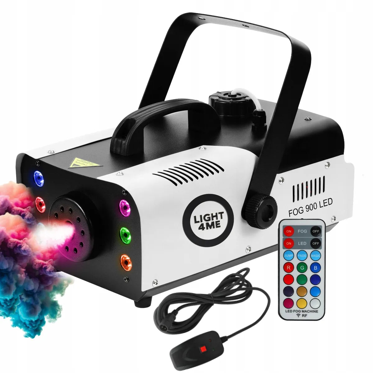 Light4Me Fog 900 LED dūmų generatorius su nuotolinio valdymo pulteliu